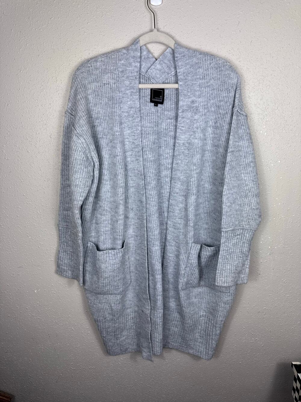 Gray Lily & Lottie Cardigan Womens Size Large